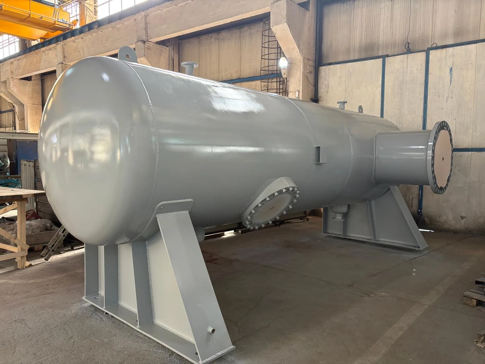 ASME VIII U-Stamp pulsation dampener for a reciprocating compressor at an iron plant in Trinidad and Tobago